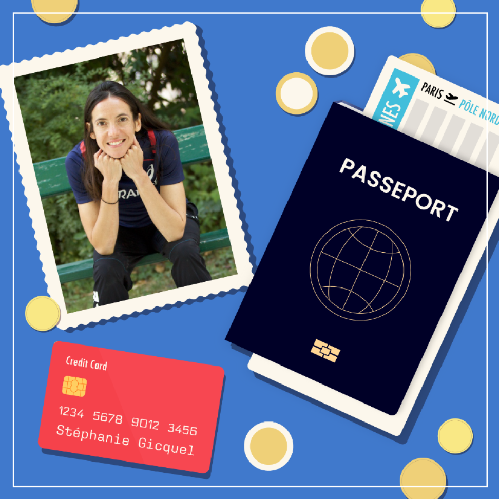 Stéphanie Gicquel passeport, carte bleue